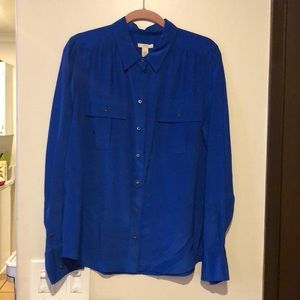 NWT J. crew Silk Blouse Size 14
